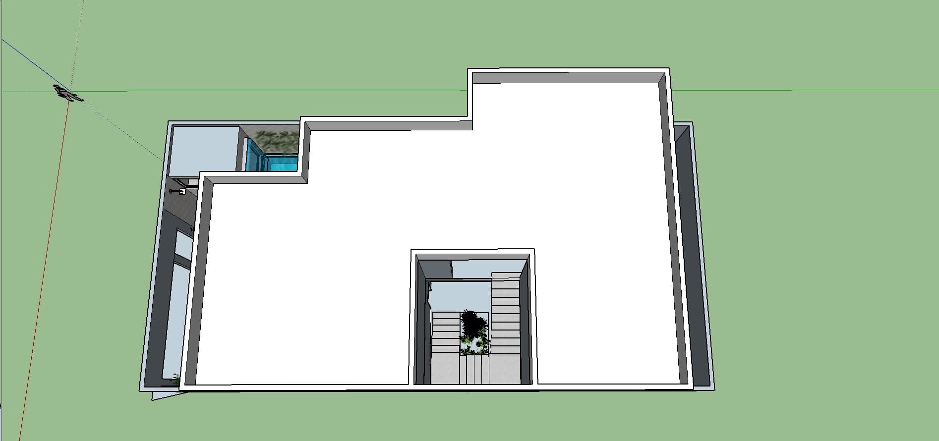 Volta Redonda Residence — Roof and massing study